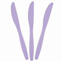 JF World Lavender Premium Plastic Knives 48ct