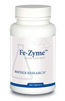 Biotics Research Fe-Zyme™ - 25 mg Iron, Added Zinc & Copper, Supports Normal Red Blood Cell Production, Healthy Energy Levels 100 Tablets