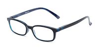 Readers.com Reading Glasses: The Brookside Reader, Plastic Rectangle Style for Men and Women - Dark Blue, 1.75