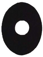 StayPut Adhesive Oval Patch Black- 1"x1" Hole 20 Pack