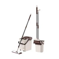 WXQ-XQ Mop and Bucket Cleaning Setwashing Dehydration 2 In 1 Dry And Wet Dual Use With Broom Set