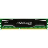 Crucial Ballistix Sport 4GB DDR3 SDRAM Memory Module - 4 GB (1 x 4 GB) - DDR3 SDRAM - 1600 MHz DDR3-1600/PC3-12800 - Non-ECC - Unbuffered - 240-pin - DIMM - BLS4G3D1609DS1S00