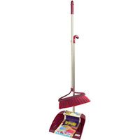 Broom and Dustpan With Long Handle Telescopic Up Non-stick Hair Extra Long Handle Multi-Function Broom And Dustpan Soft Brush Windproof Broom Set Garage Toilet Garden Cleaning Tools