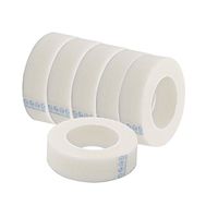 LURROSE 6 Rolls of eyelash tape extension supply micropore paper medical tape (white)
