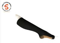 Copper Open Toe Compression Socks Mens and Womens by Compression Excellence (XXL, Black)