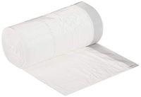 AmazonCommercial Custom Fit White Drawstring Trash Bags - Compatible with simplehuman Type N - 1.2 MIL - 60 Count