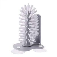 EVERY-BOBO Kitchen Washing Dish Two In One Brush Suction Cup Stand Glassware Bottle Cleaner