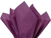 20ct *9 Colors* Tissue Paper for Gift Wrapping 20"x26" Solid Sheets Your Choice (Plum Purple) nfLG1842
