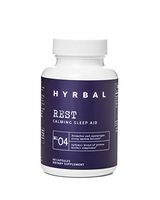 Hyrbal No. 04: Rest – Calming Sleep Aid – Premium Nighttime Formula with Melatonin, Valerian and L-Tryptophan – All-Natural - 60 Capsules