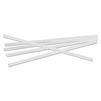Boardwalk JSTU775T50PK Jumbo Straws 7 3/4" Plastic Translucent Unwrapped 250/Pack