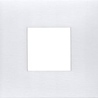 Pack of (6) 8x8 Square Acid Free Cream Core Picture Mats Cut for 4x4 Pictures in White