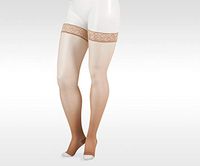 Naturally Sheer 2101ag 30-40mmhg Thigh-High Open Toe Compression Stockings
