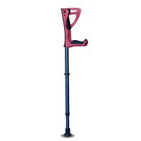 Forearm Crutches for Adults and Youth,Adjustable Lightweight Ergonomic Handle with Comfy Grip,High Density Sturdy (Red)