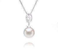 Kimberly White 9-10mm AAAA Quality Freshwater 925 Sterling Silver Cultured Pearl Pendant For Women