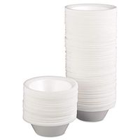 Genpak 82100--- Foam Dinnerware, Bowl, 12oz, White, 125/pack, 8 Packs/carton
