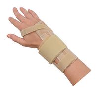 Rolyan AlignRite Wrist Support with Strap, Short Length, Right, Medium, Padded Comfort Stabilization and Support for Restricting Wrist Movement, Ergonomic Open Thumb and Finger for Range of Motion
