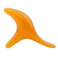 DearAnswer Triangle Bird Meridian Brush Scraping Instrument Foot Massager Point Stick Beeswax Resin Manual Foot Acupressure Tool,Orange