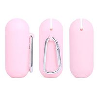Simfine Collapsible Reusable Straws,Portable Silica gel Drinking Foldable Straw with Travel Case & Cleaning Brush & Keychain & Silicon Tips for Adults and Kids (pink)