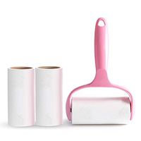 ONEYUE Sticky Lint Roller Set Pet Hair Remover Paper Roller Brush with a Handle and 3 Roller Refills for Clothes, Carpet, Dog, Cat Fur Removal, 180 Sheets Total