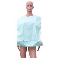 SUPVOX Adult Bib for Eating Washable Reusable Waterproof Clothing Protector for Elderly Seniors and Disabled Light Green