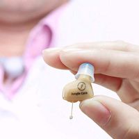 Jungle Care Audiologist Designed Digital CIC Hearing Amplifier PSAP - Completely Invisible in Ear Canal, Noise Reduction, Feedback Cancellation, Personal Sound Amplifier (Left Only)