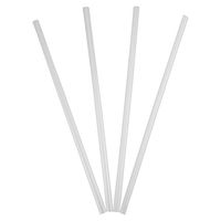7.75 Inch Clear Plastic Straws - Individually Wrapped in Paper Wrapping - Basic Plastic Straws Perfect for Smoothies, Milkshakes and So Much More! Frozen Dessert Supplies - Fast Shipping! 500 Count