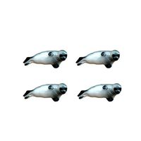 UPKOCH Ceramic Chopsticks Rests Stand Rack Animal Shaped Non-slip Chopsticks Holder Writing Brush Rack 4pcs