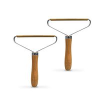 Hoge Portable Lint Remover Copperhead, Wood Lint Remover Restores Clothes Sweater Fabric Shaver Manual Shaver, Quick Pill Cutter Defuzzer,B