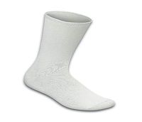 Orthofeet Non-Binding Non-Constrictive Circulation Seam Free Bamboo White Casual Dress Socks, 3 Pack