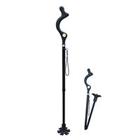 Yadianna Cozy Medical Walking Cane,10 Height Adjustment Walking Cane for Unisex, Lightweight, Collapsible Hand Walking Stick,360° Traction Tip Walking Stick