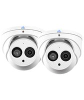 4MP IP Audio Camera, 2K Resolution at Full 30fps Recording, Built in Audio mic, 200ft IR Night Vision & Color Night Vision, 104º FOV, Tripwire, Intrusion, Free Mobile Viewing - MTT4104-2PK