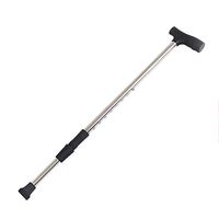 Walking Stick Disabledcrutch Telescopic Cane Silver Aluminum Slip Detachable Rod Body Lightweight Walker Ergonomic Design Shock Absorption Alloy Abs Logs