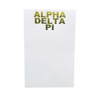 Alpha Delta Pi Set of 2 Notepads Gold Foil Gift Recruitment-Made in USA