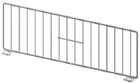 Gondola Shelf Divider Fence Chrome Lozier Madix USA Made 11"L x 6"H Lot of 50 New