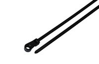South Main Hardware 888020 15-in, 100-Pack, Screw Mount 120-lb, Speciality Cable Tie, Black UV, 100 Piece