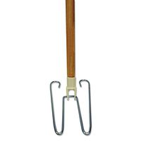 Boardwalk BWK1492 Wedge Dust Mop Head Frame/Natural Wood Handle, 15/16" Dia. x 48" Long