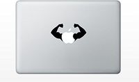 Macbook muscles body builder gym decal sticker pro air 11 13 15 17