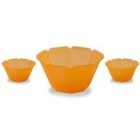 Frozen Dessert Supplies Beautiful Orange Petali Gelato Bowls 5.1 oz Plastic Cups, Great For Parties, Family Get Togethers - Fast Shipping - Made in USA! 1,000 Count