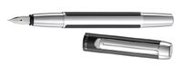 Pelikan Pura Series Black & Silver Medium Point Fountain Pen - 904656