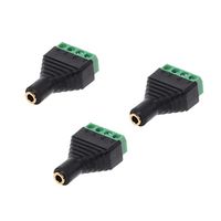 Gimax 3pcs 3.5mm 1/8" Stereo Plug TRRS Female To 4 Screw AV Terminal Block Connector