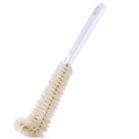 Ozzptuu PP Plastic Bristle Curved Water Bottle Brushes Cleaner with Hook Comfort Grip Easy to Clean (Length-10.6 Inches)