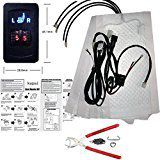 Water Carbon Premium Heated Seat Kits for Two Seats, 5 Dial Setting Kit for Two Seats (5-Speed Common Square Heating Switch 100 hog Ring Pliers)