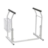 WDDMFR Stand Alone Toilet Safety Frame - Movable Portable armrest,with Magazine Rack Assist - Elderly, Pregnant, Disabled