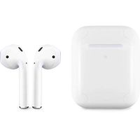 Skinit Decal Audio Skin for Apple AirPods with Wireless Charging Case - Officially Licensed Skinit Originally Designed White Design