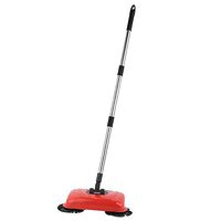 Laz Tipa - Stainless Steel Sweeping Machine Push Type Magic Broom Dustpan Handle Household Vacuum Cleaner Hand Push Sweeper Floor Robotic