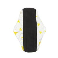 TONSEE Reusable Sanitary Pads for Women, Washable Menstrual Pad (M: 25.5 * 18cm, White)