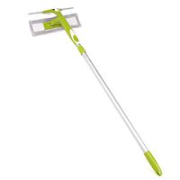 Double Face Window Squeegee Cleaner Kit with Spray Head and Extension Pole for Bathroom, Home, Shower, Green