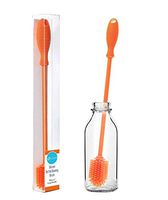 Silicone Bottle Cleaning Brush for Glass Water Bottle, Thermos, Wine Glass, Baby Bottles, Glass Jugs & More – Flexible & Ergonomic 12" Long Handle for Easy Scratch-Free Cleaning – BPA Free
