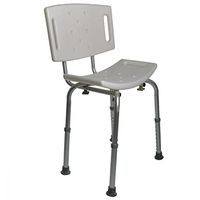 Pcp Adjustable Bath & Shower Safety Seat/Bench with Backrest, White