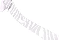 ACI PARTY AND SPIRIT ACCESSORIES Clear Ribbon with White Zebra Print Pattern, 27 yd. Roll